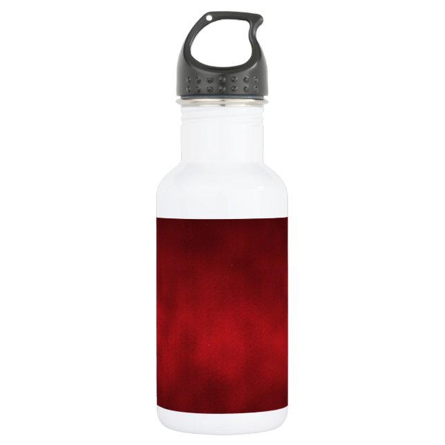 Red Gothic Ombre Background Art Water Bottle (Front)