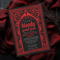 Red Gothic Vampire Cathedral Halloween