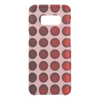 Red gradient ball array uncommon samsung galaxy s8 case