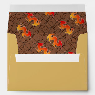 Red gradient dragon envelope