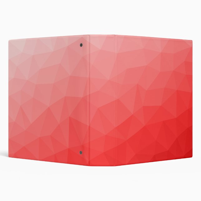 Red gradient geometric mesh pattern 3 ring binder (Background)