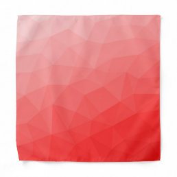 Red gradient geometric mesh pattern bandana