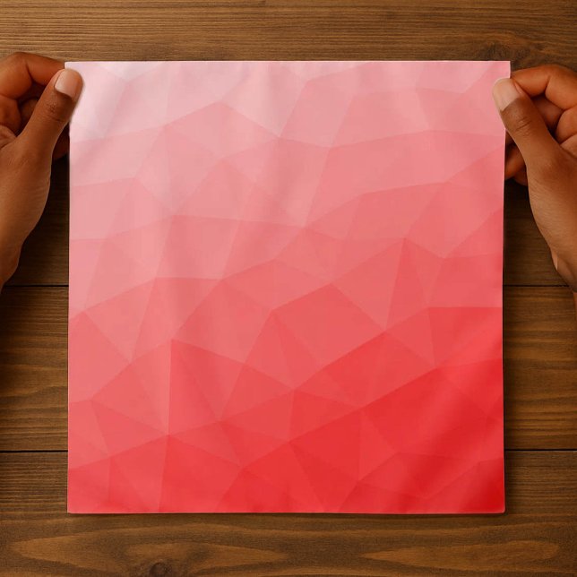 Red gradient geometric mesh pattern bandana (Creator Uploaded)