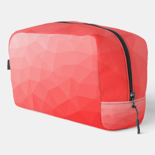 Red gradient geometric mesh pattern dopp kit