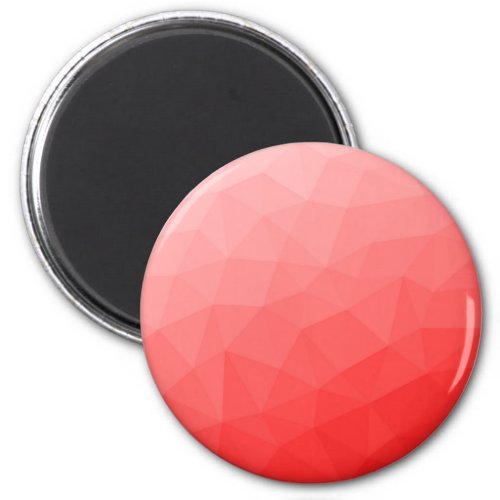 Red gradient geometric mesh pattern magnet