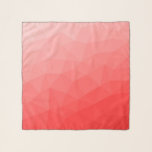Red gradient geometric mesh pattern scarf<br><div class="desc">Red gradient geometric mesh pattern. Triangle geometric mesh with light dark red ombre gradient.</div>