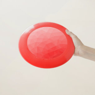 Red gradient geometric mesh pattern Wham-O frisbee