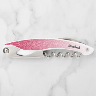 Red Gradient Glitter Waiter's Corkscrew