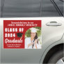 Red Graduate Photo Arch 2024 Graduation Custom Car Magnet