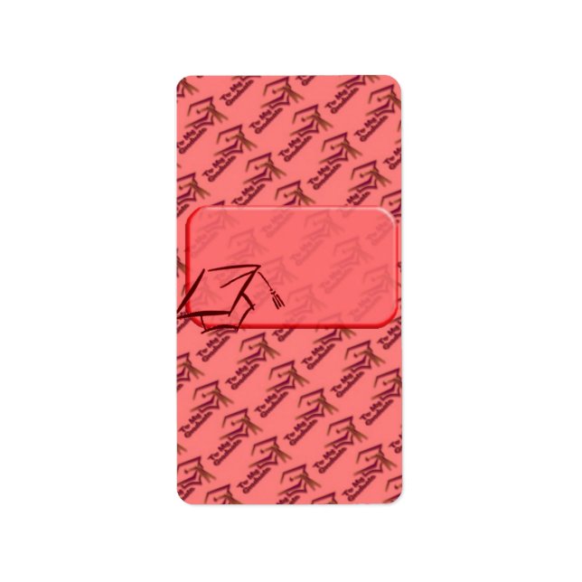 Red GRADUATION Hersheys Miniature Candy bar wrap Label (Front)