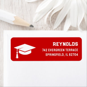 Red Graduation Label