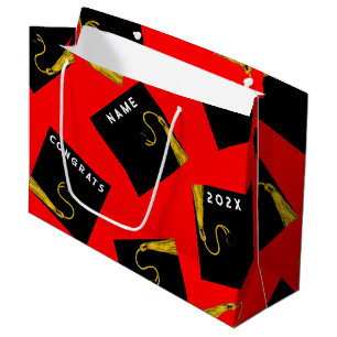 Red Graduation Large Gift Bag