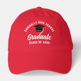 Red Graduation Personalized 2026 Graduate Hat
