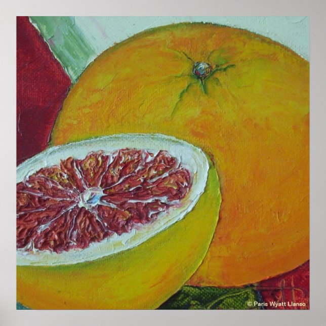 Red Grapefruit Fine Art Poster (Front)