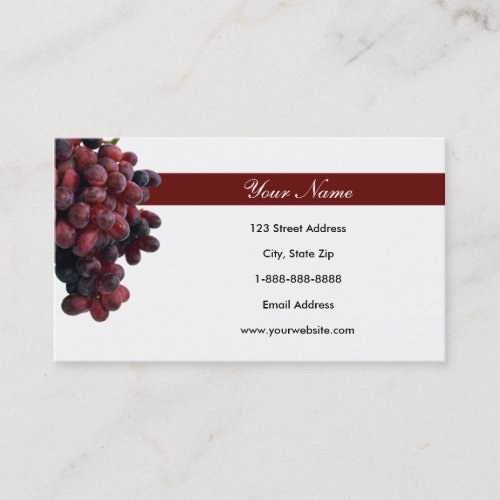 Red Grapes Business Cards