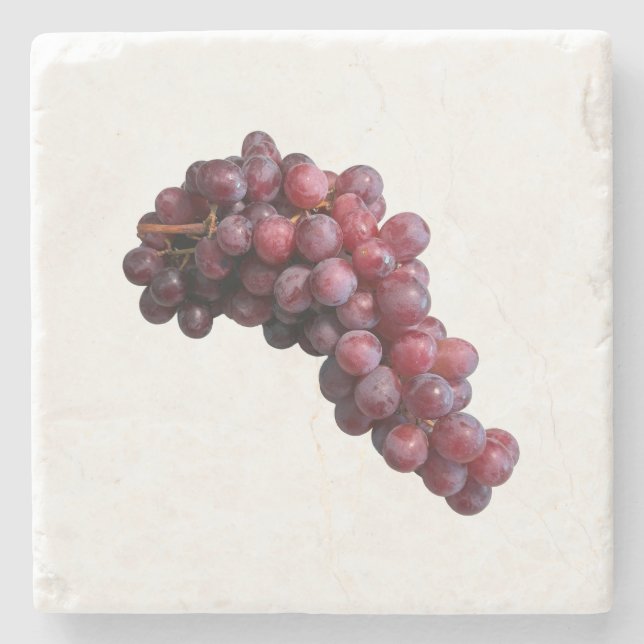 Red Grapes Stone Coaster (Front)