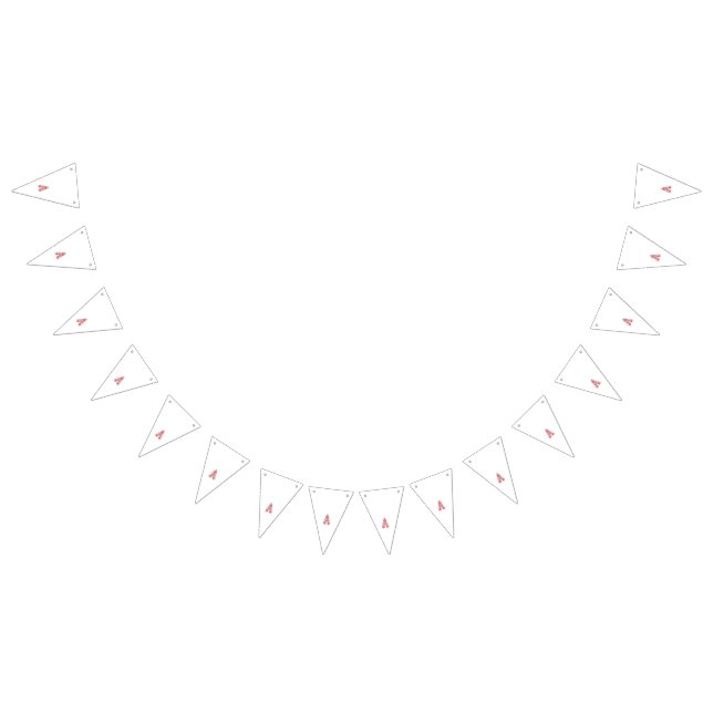 Red graphic design featuring intricate line art mo bunting flags (All)