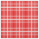 Red Graphic Windowpane Plaid Check Fabric