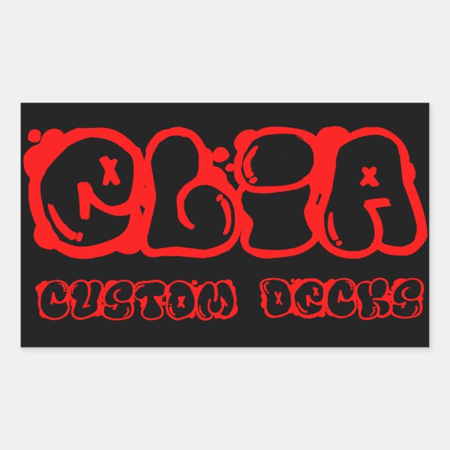 Red graphiti logo sticker (Front)