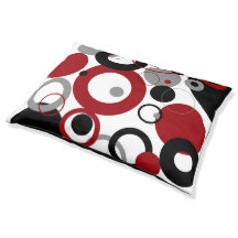 Red, Gray and Black Dots