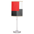 Red Gray Black and White Geometric Block