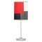 Red Gray Black and White Geometric Block
