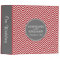 Red Gray Chevron Pattern Custom Wedding Date