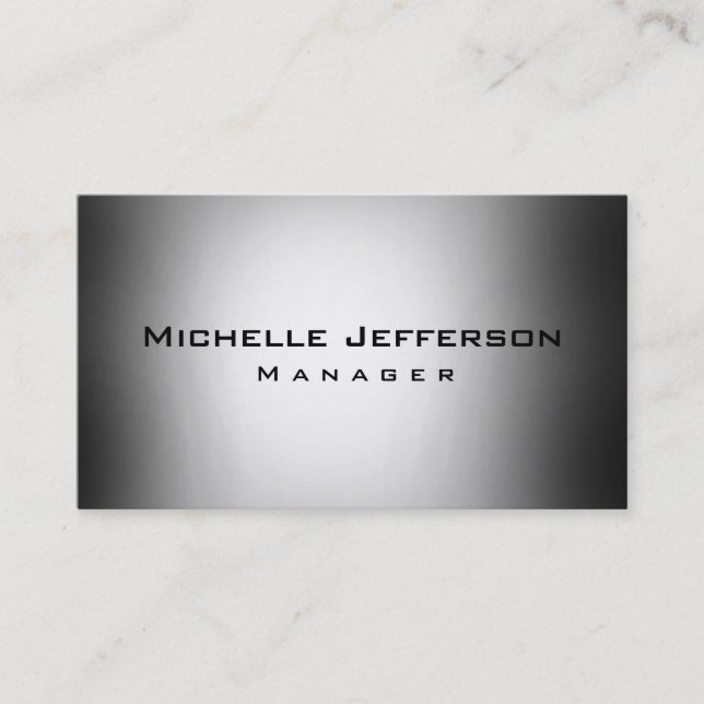 Red Gray Creative Manager Business Card (Front)