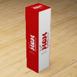 Red Gray Cute Best Mom Ever Wine Box<br><div class="desc">Red and gray Best Mom Ever cute typography Mother's Day coffee mug design.
Optional custom text message.</div>