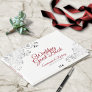 Red & Gray Frilly Filigree Elegant Wedding Guest Book