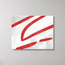 Red Gray Modern Minimalist Abstract