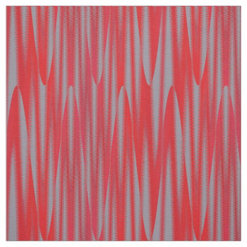 Red Gray Vertical Stripe Geometric Print Pattern Fabric