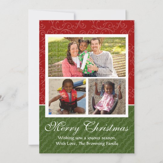 Family Christmas Double sided printable 5X7 Custom ...
