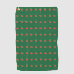 Red Green Abstract Golf Towel