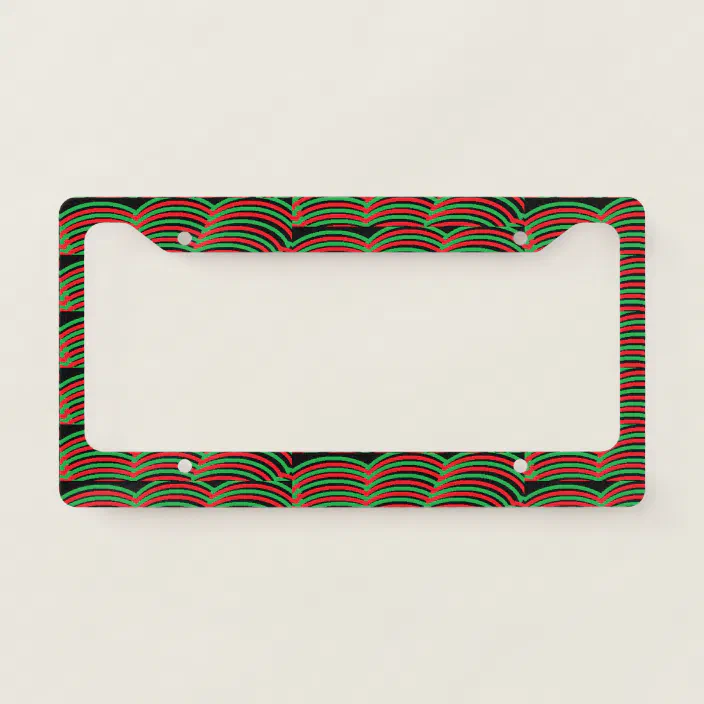 MONOGRAMMED LICENSE PLATE FRAME CUSTOM CAR TAG RED PAISLEY MONOGRAMMED LICENSE PLATE FRAME CUSTOM CAR TAG RED PAISLEY