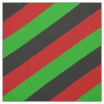 Red, green and black striped pattern fabric