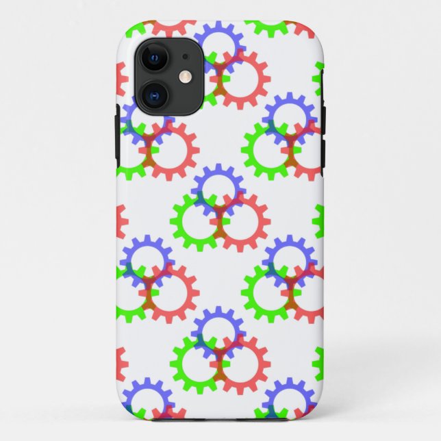 Red, Green and Blue Gears Case-Mate iPhone Case (Back)