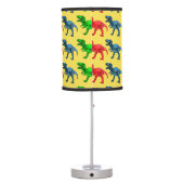 Red Green and Blue T-Rex Table Lamp (Back)