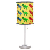 Red Green and Blue T-Rex Table Lamp (Left)