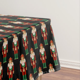 Red Green and Gold Nutcrackers Tablecloth