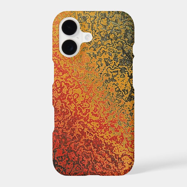 Red Green And Gold Pattern Iphone Case (Back)