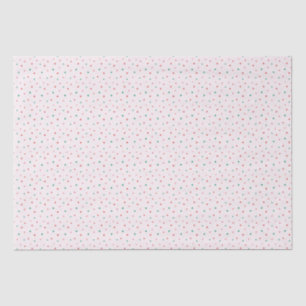 Red, Green and Pink Polka Dots Christmas Pattern Tissue Paper