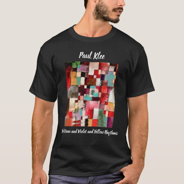 Red green and Violet and Yellow Rhythms Paul Klee  T-Shirt (Front)