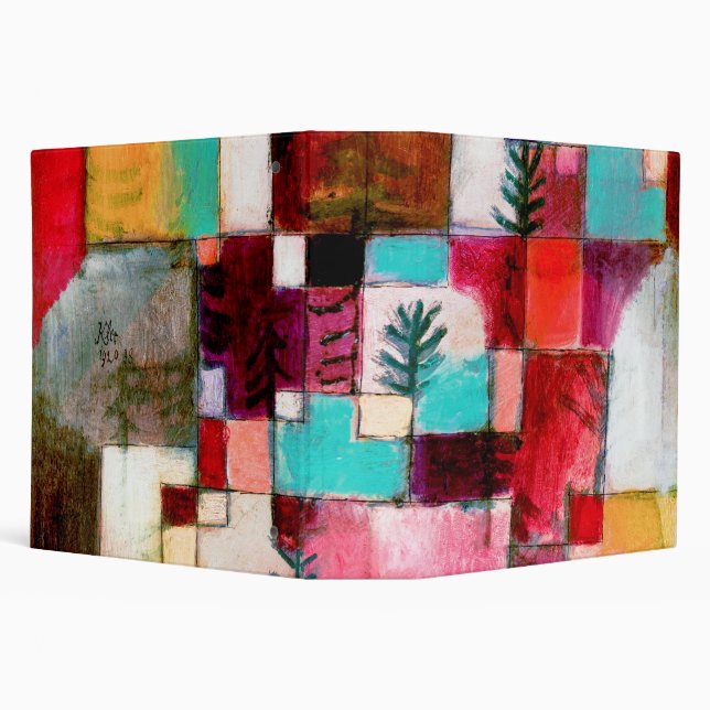 Red Green and Violet, Paul Klee 3 Ring Binder (Background)