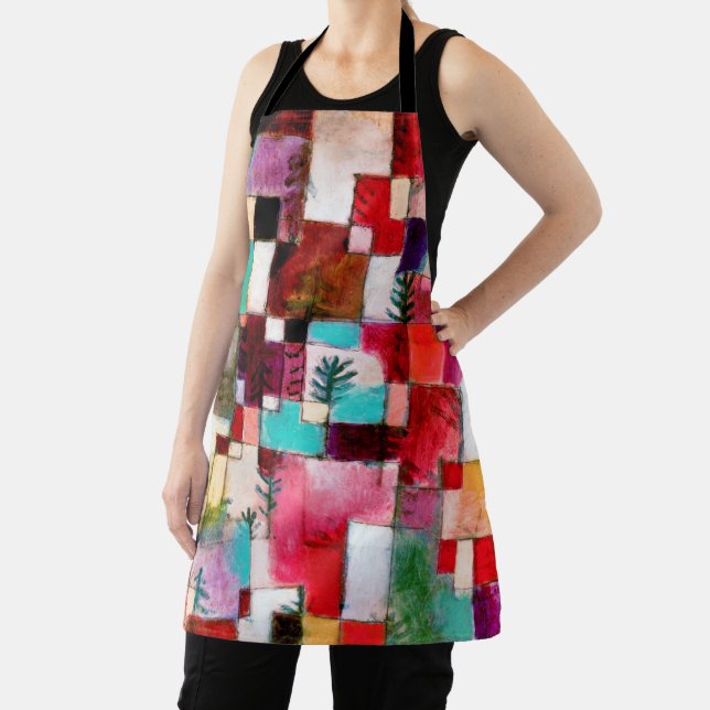 Red Green and Violet, Paul Klee Apron (Insitu)