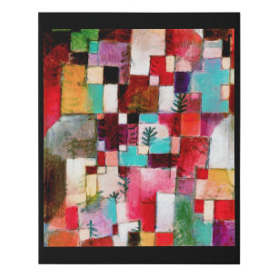 Red Green and Violet, Paul Klee Faux Canvas Print