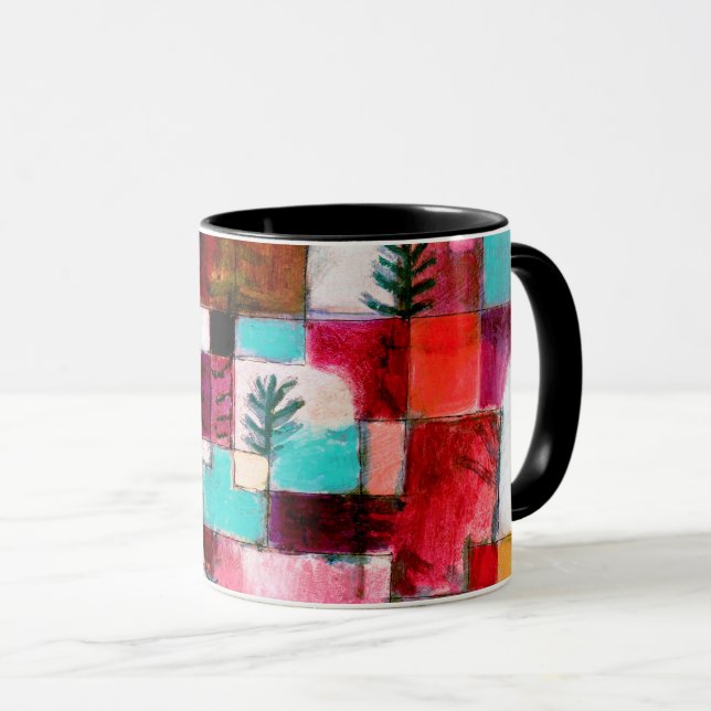 Red Green and Violet, Paul Klee Mug (Front Right)