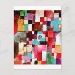 Red Green and Violet, Paul Klee Postcard