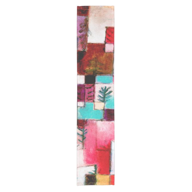 Red Green and Violet, Paul Klee Short Table Runner (Front)