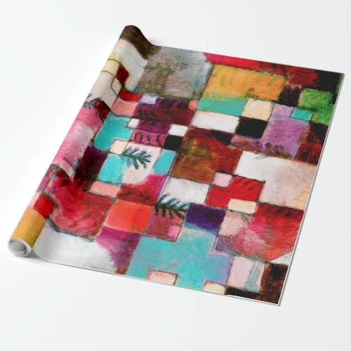 Red Green and Violet Paul Klee Wrapping Paper